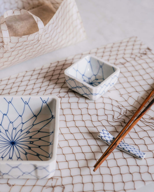 Rectangular Mat - fishnet