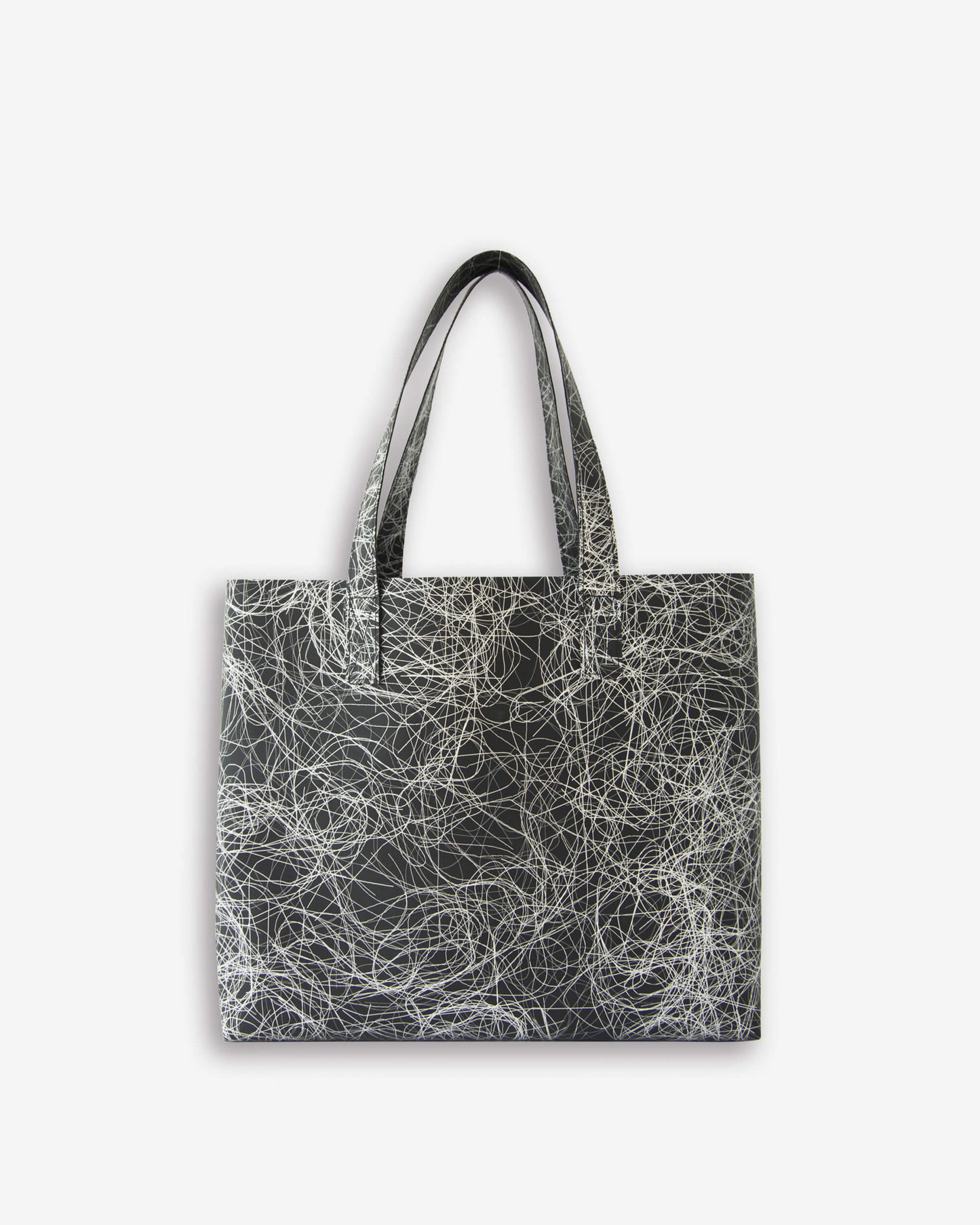 Medium Bag - silver on black