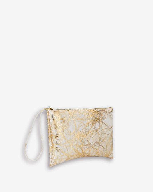 Medium Pocket with Wrist Strap - gold