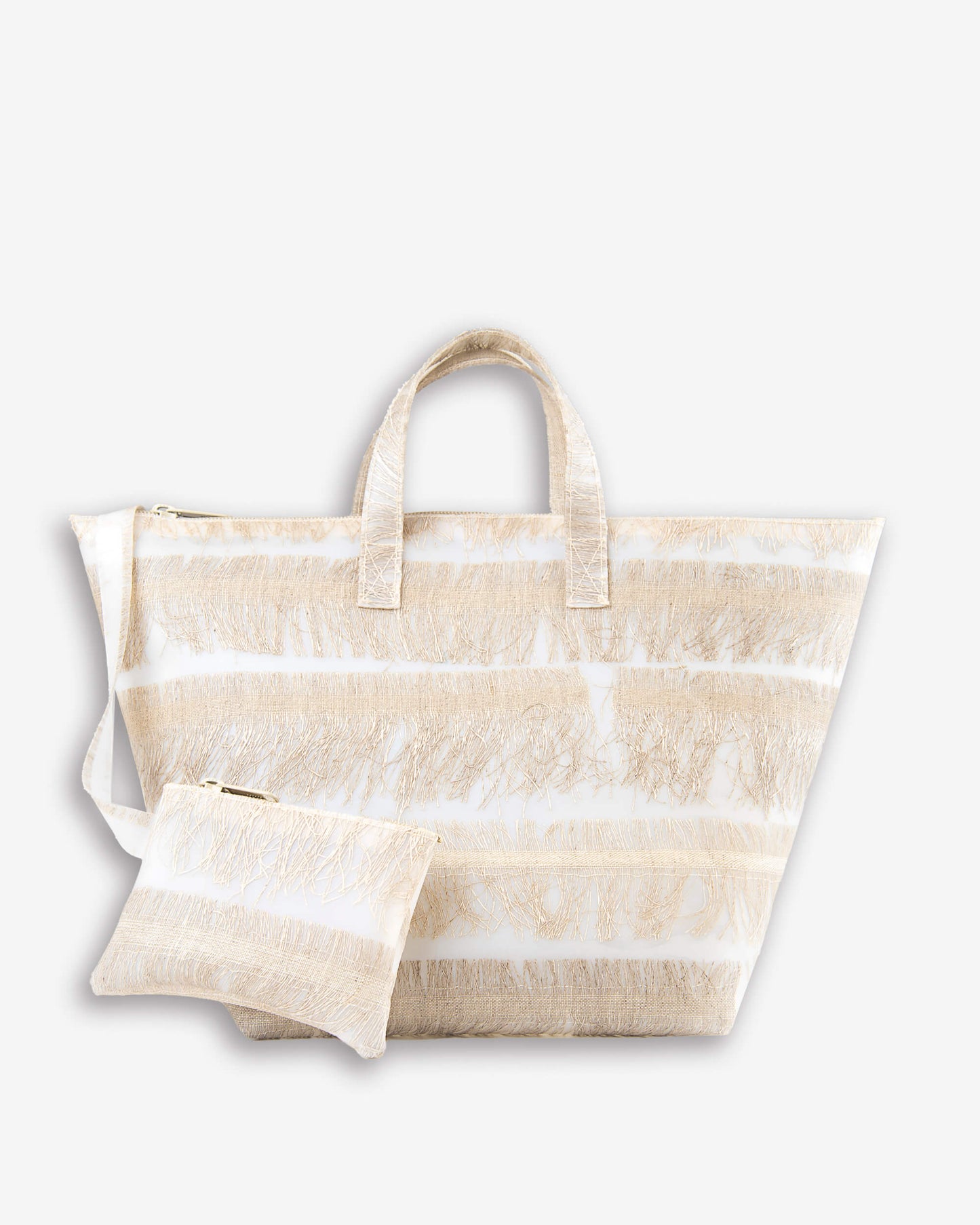 Basket - natural fringes