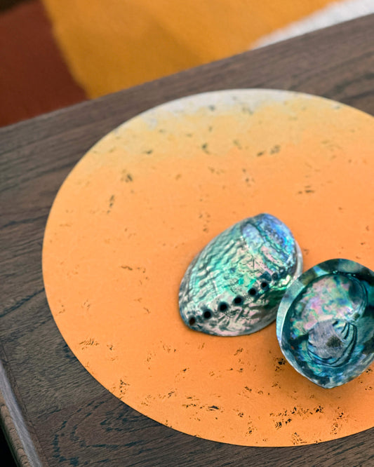 Large Round Mats - orange