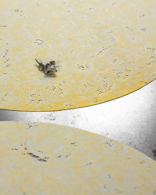 Large Round Mats - yellow