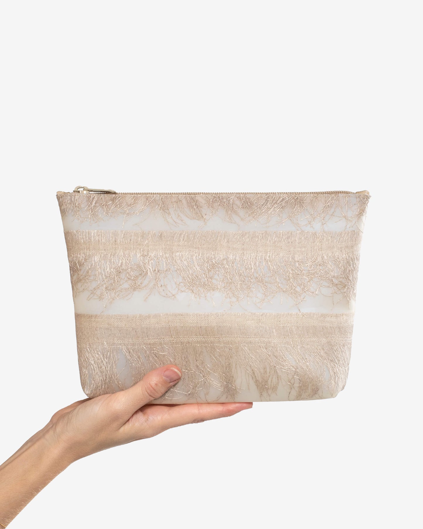 Cosmetic Bag - natural fringes