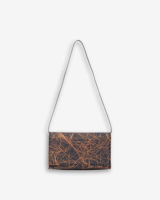 Mini Shoulder Bag - bronze on black