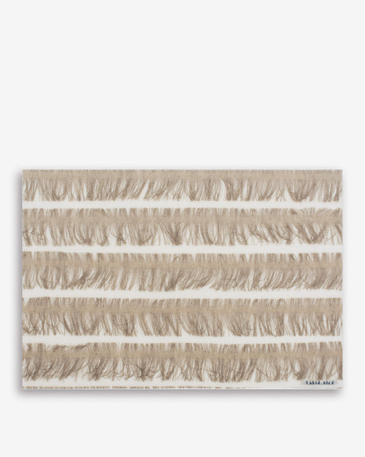 Rectangular Mat - natural fringes